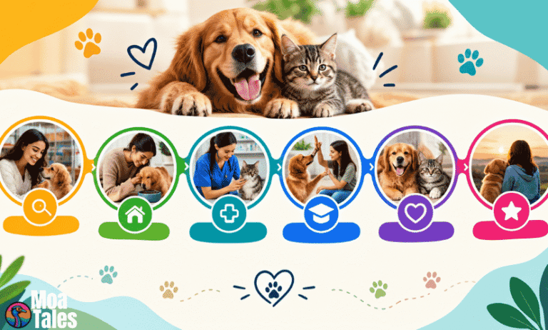 Pet parent journey map showing the new pet owner experience.