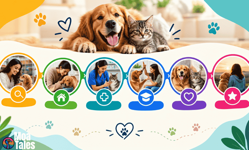 Pet parent journey map showing the new pet owner experience.